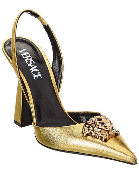 cuanto cuesta una medusa versace|Versace la medusa slingback pumps.